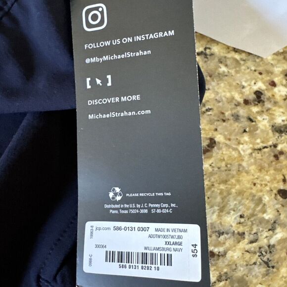 MSX By Michael Strahan Mens Modern Blue Premium Ultra Stretch Athletic Shorts 2X - Picture 5 of 8